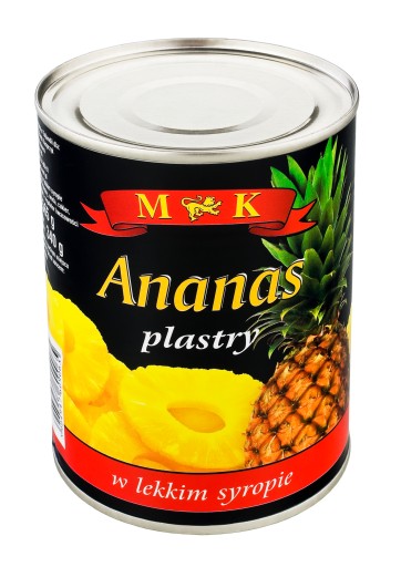 MK Ananásové plátky v sirupe light 565 g