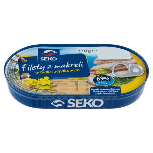 SEKO MAKERELOVÉ FILETKY V OLEJU 170G
