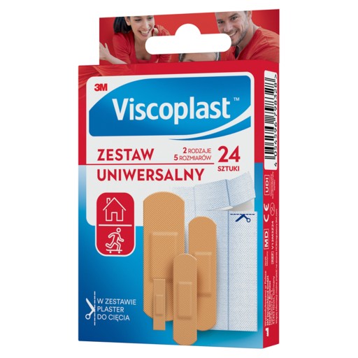 Náplasti Viscoplast, univerzálna sada, 24 kusov