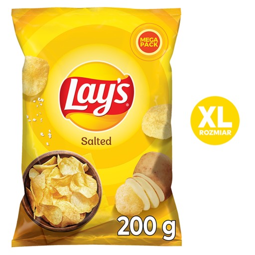 Lay's Lays Salt Zemiakové lupienky solené 200g