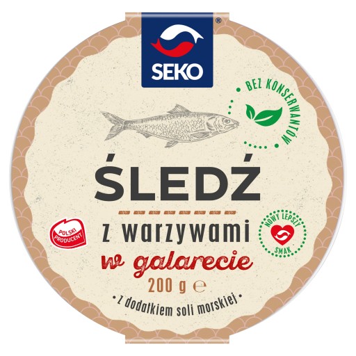 Sleď so zeleninou v želé Seko 200g