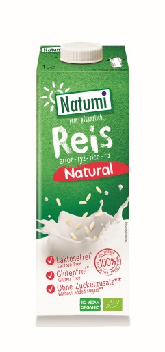 BIO bezlepkový ryžový nápoj 1 l Natumi