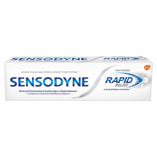 GSK Sensodyne zubná pasta Whitening Rapid Relie