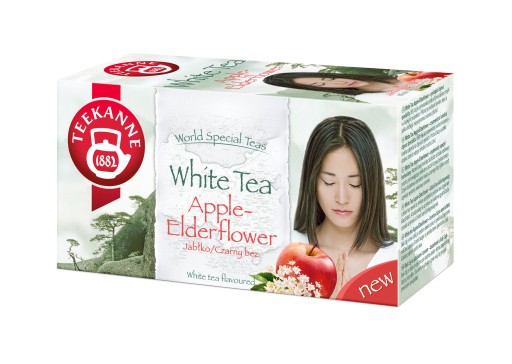 Teekanne expresný biely čaj WHITE TEA Jablko Čierna baza 20TB