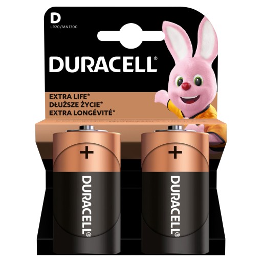 Batérie Duracell Alkaline Basic D LR20 x 2 ks.