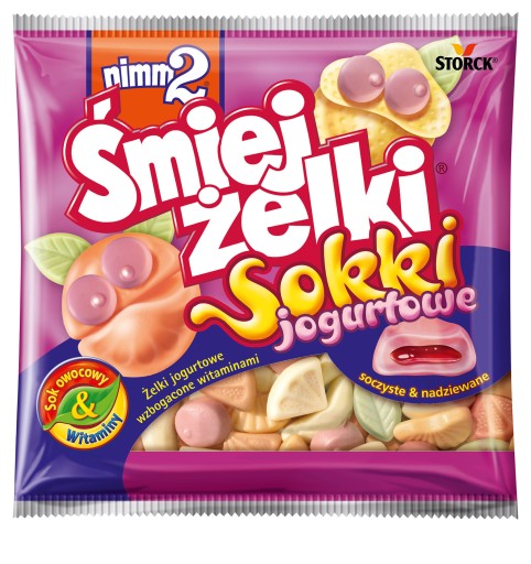 Nimm2 Śmiejżelki Jogurtové šťavy - ovocné želé obohatené o vitamíny 90 g