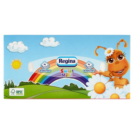Regina Świat Mili vonné hygienické obrúsky, 4 vrstvy. 96 ks.