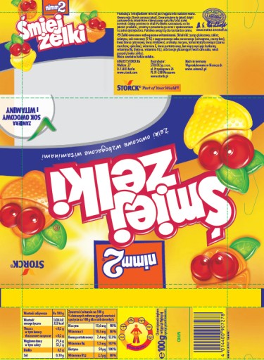 NIMM2 ŚMIEJŻELKI OVOCNÉ ŽELÉ S VITAMÍNMI 100 G