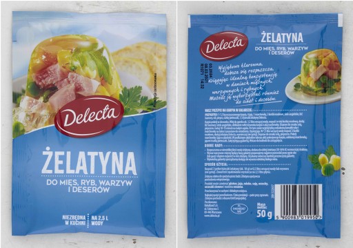 Delecta Želatína na mäso, ryby, zeleninu a dezerty 50 g