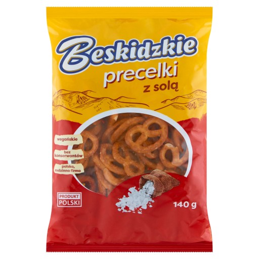 Beskidzkie praclíky so soľou 140g Aksam