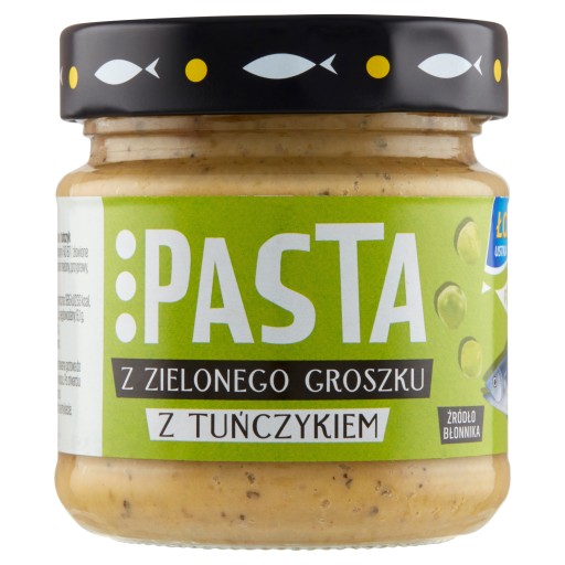 ZELENÁ HRÁŠKOVÁ PASTA S TUNIAKOM 170g LOSOS USTKA