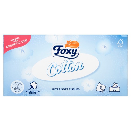 Bavlnené vreckovky Foxy 90 ks