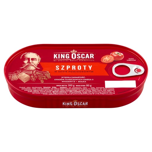 King Oscar šproty v paradajkovej omáčke 160G