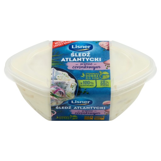 Filety zo sleďa Lisner v cesnakovej omáčke 280 g