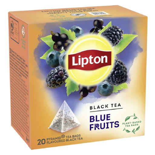 LIPTON čierny ovocný čaj BLUE FRUITS 20T