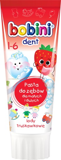 Bobini Dent zubná pasta jahodová zmrzlina 75ml