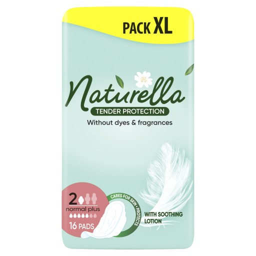 NATURELLA TENDER PROTECTION ULTRA NORMAL PLUS SANITÁRNE VLOŽKY 16 KS.