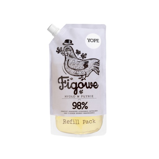 YOPE Refil Natural Figové tekuté mydlo 500ml