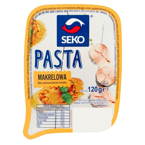 seko makrelová pasta 120g
