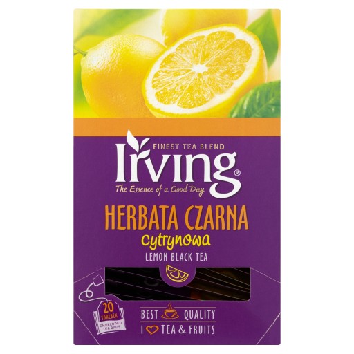 IRVING Čierny citrónový čaj 20 obálok