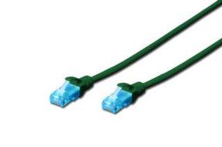 PatchCord UTP 5e sieťový kábel zelený 1M