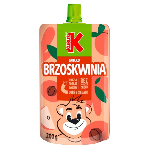 KUBUŚ Mousse z jablka a broskyne 200 g
