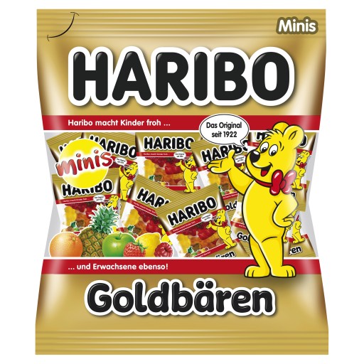 Mini balenia Haribo Gummies Golden Teddy Bears Mix príchutí 250g z Nemecka