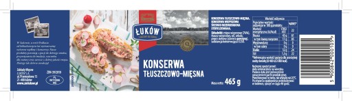 Łuków Konzervovaný tuk a mäso 465 g