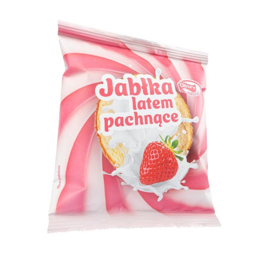 CRISPY NATURAL Sušené lupienky Letné jablká Voňavý jahodový krém 18g