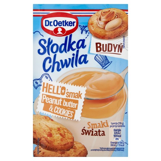 DR OETKER Sladký puding Chwila 43g sušienky s arašidovým maslom