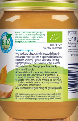 Tekvica s morkou po 5 mesiacoch HiPP BIO 190g