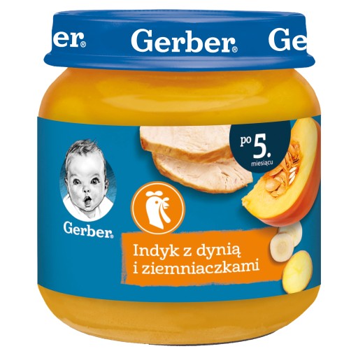 Gerber morka s tekvicou a zemiakmi po 5 mesiacoch