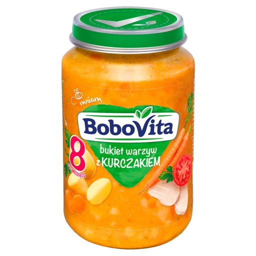 BoboVita Zeleninová kytica s kuracím mäsom po 8 mesiacoch 190 g
