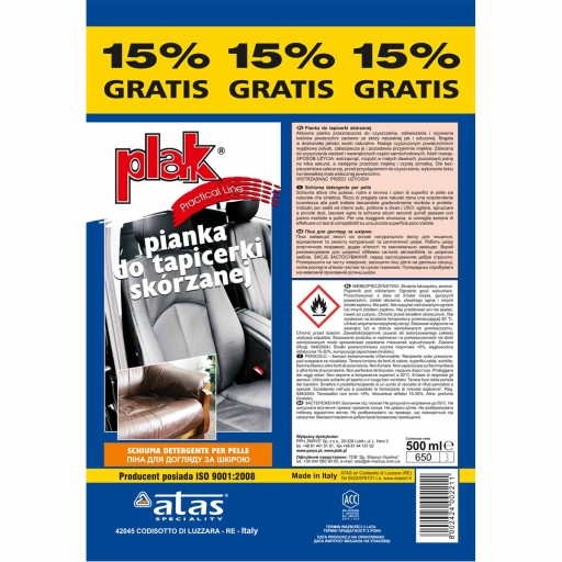 ATAS-PPL PENA NA KOŽNÉ ČALÚNENIE 500ML