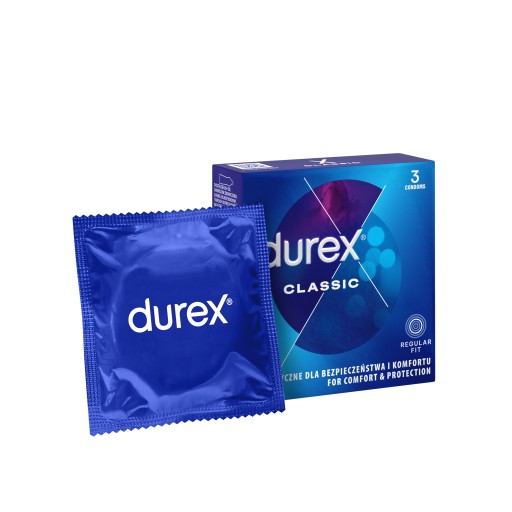 Kondómy Durex Classic, 3 ks