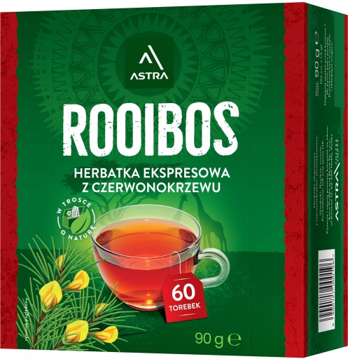 Rooibos instantný čaj 60 VRECKO Astra 90 g
