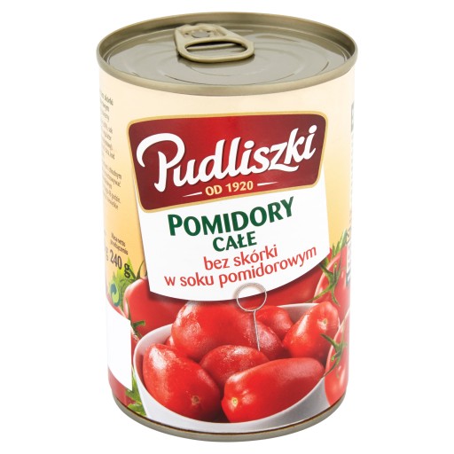 Pudliszki Celé paradajky v paradajkovej šťave 400g