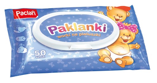 Paclan Vonné vrecká na plienky, pampers, 50 ks