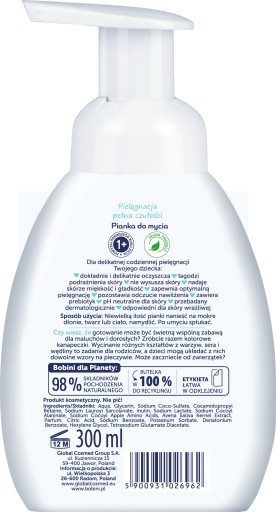 Bobini detská pena na umývanie 300 ml