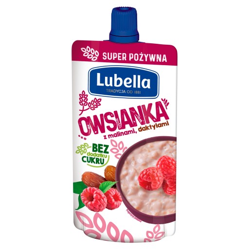 Lubella Ovsené vločky s malinami a datľami 100 g