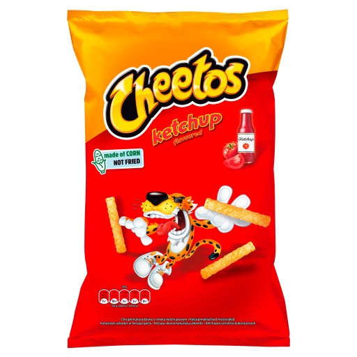 CHEETOS KUKURIČNÉ CHRUPKY S KEČUPOVOU PRÍCHUŤOU