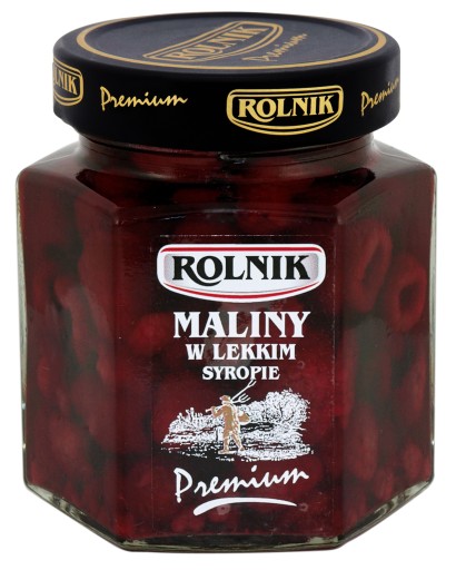 Maliny v light sirupe Rolník 320g