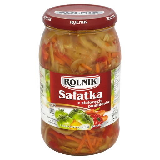 Rolnik Zelený paradajkový šalát, 900 ml dóza