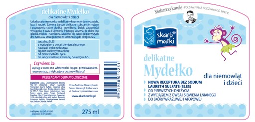 Mother's Treasure Jemné tekuté mydlo pre bábätká a deti