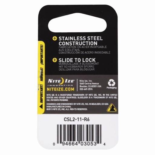 Nite Ize SlideLock Carabiner #2 Steel