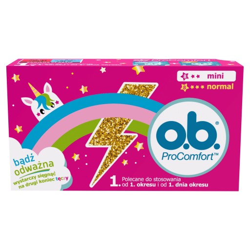 tampóny O.B ProComfort Night normal 8 ks. + mini 8 ks.