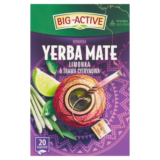Big-Active Yerba Mate limetka a citrónová tráva 30g
