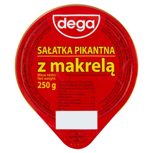 PIKANTNÝ ŠALÁT S MAKERELOM 250g DEGA
