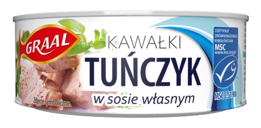 Kúsky tuniaka grálskeho vo vlastnej omáčke 170 g