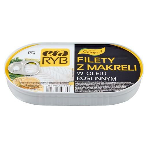 ERA RYB Filety z makrely v rastlinnom oleji 170g Era Ryb 0,17 kg